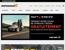 Tablet Screenshot of performancenc.ca